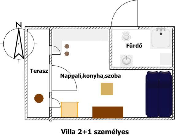 Smeraldo Villa Siofok Oda fotoğraf